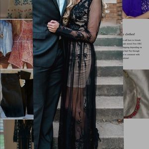 Lulu’s black lace formal dress